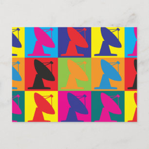 Astrophysik Pop Art Postkarte