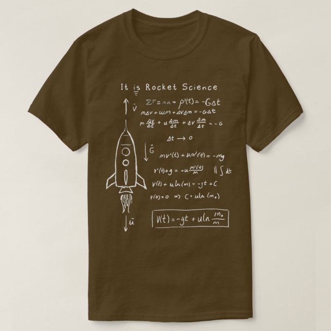 Astrophysik-Raketenkunde T-Shirt (Design vorne)