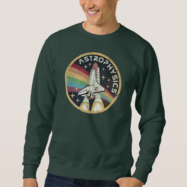 Astrophysik Vintage-Emblem V02 Sweatshirt (Vorderseite)