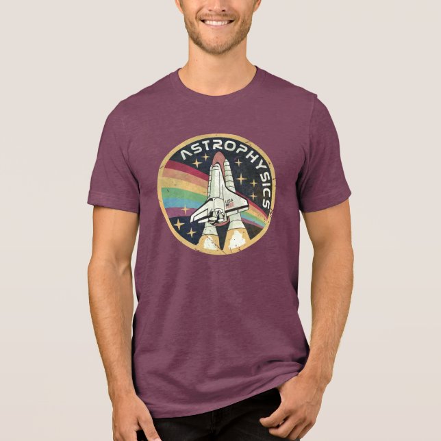 Astrophysik Vintage-Emblem V02 Tri-Blend Shirt (Vorderseite)
