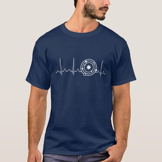 Astrophysiker-Herzschlag T-Shirt (Vorderseite)
