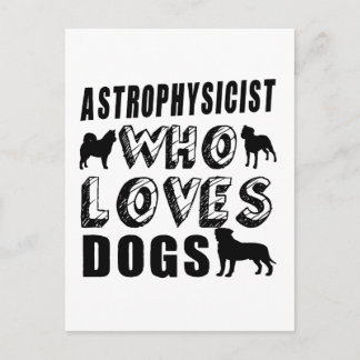 Astrophysikerin Who Lieben Hunde Postkarte