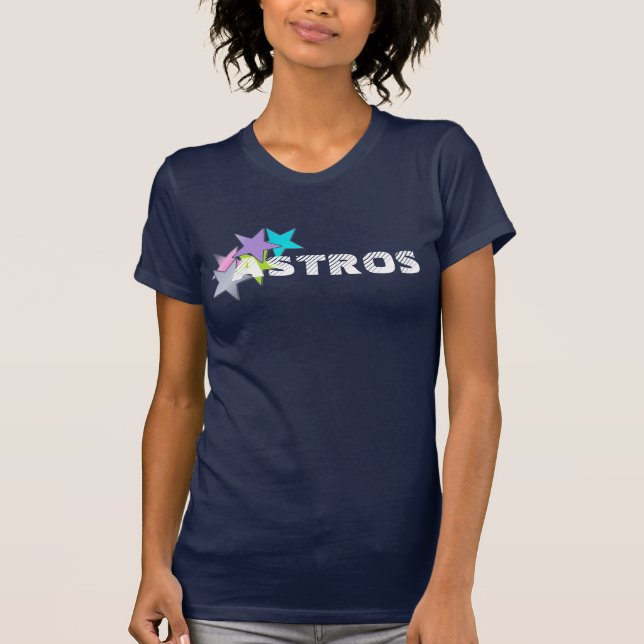 Astros färbte Stern-T - Shirt (Vorderseite)