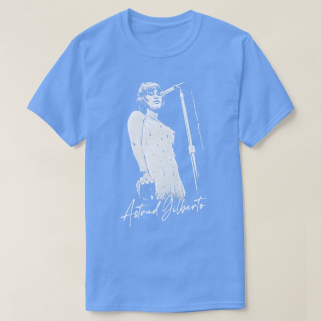 Astrud Gilberto Retro Original Fan Design T-Shirt (Design vorne)
