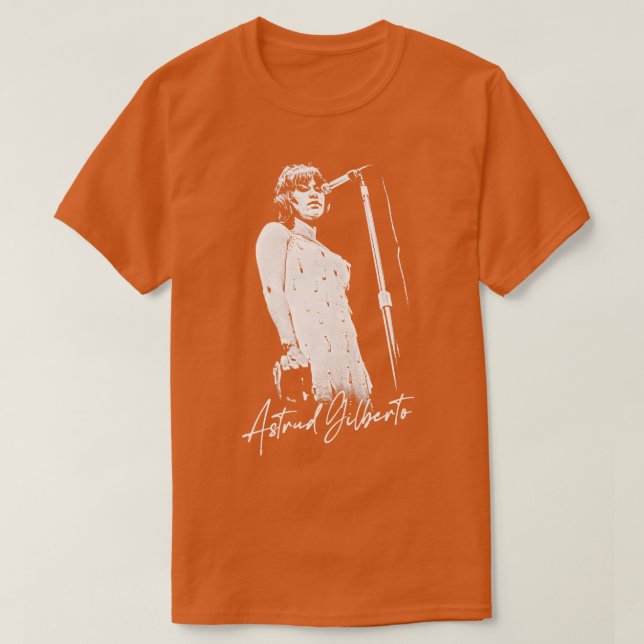 Astrud Gilberto Retro Original Fan Design T-Shirt (Design vorne)