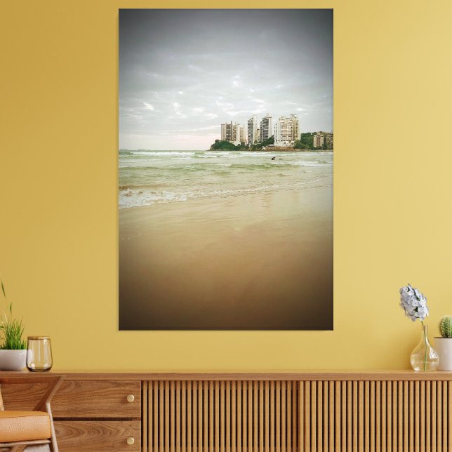Astúrias Beach Guarujá Brasilien Leinwanddruck (Insitu (Wohnzimmer))