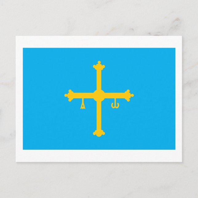 Asturias Flag Postkarte (Vorderseite)