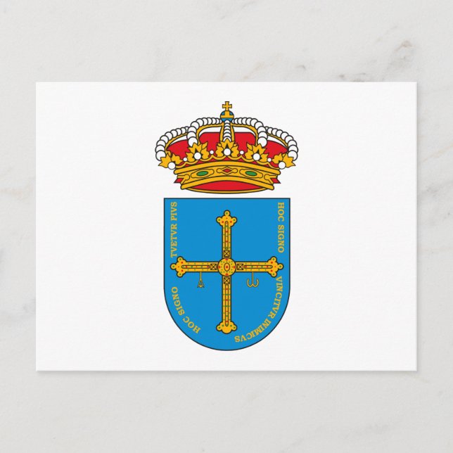 Asturias-Wappen Postkarte (Vorderseite)