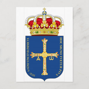 Asturias-Wappen (Spanien) Postkarte