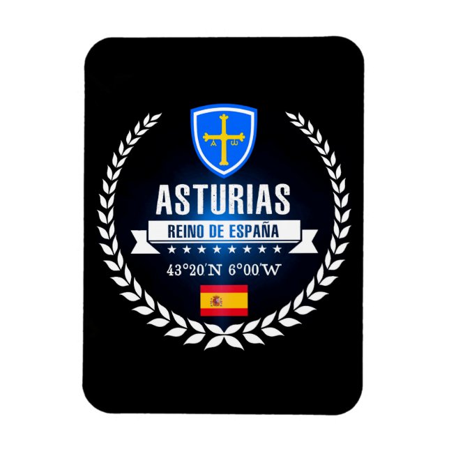 Asturien Magnet (Vertikal)