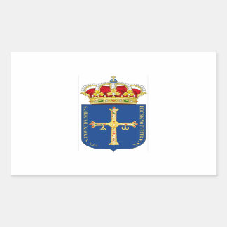 Asturien-Wappen (Spanien) Rechteckiger Aufkleber