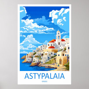 Astypalaia Vintage-Reiseposter Ski Nationalpark Poster