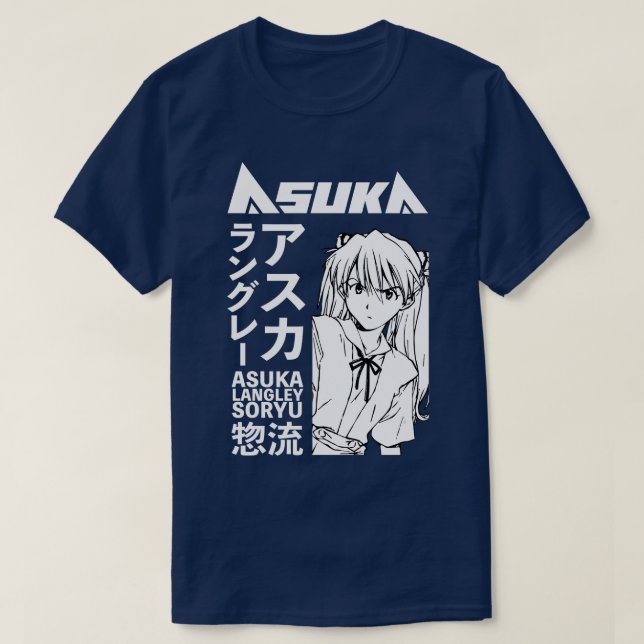 Asuka Langley Soryu 8 Ästhetik T-Shirt (Design vorne)