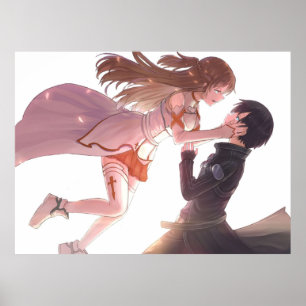 Asuna und Kirito Liebe Sword Art Online Poster