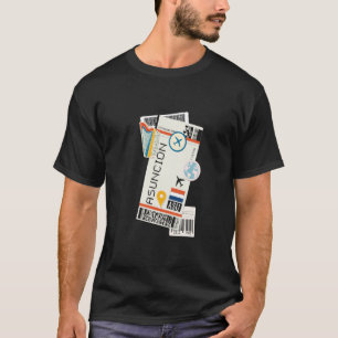 Asunción Paraguay City Skyline Silhouette Kontur T-Shirt