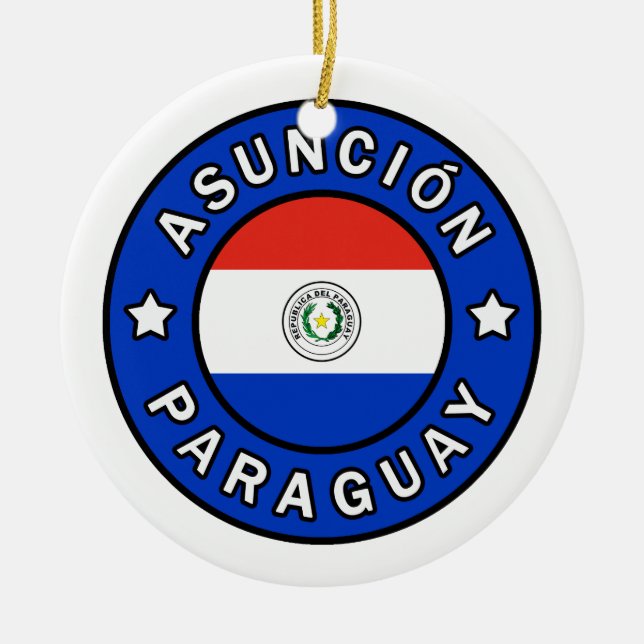 Asunción Paraguay Keramik Ornament (Vorne)