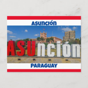 Asunción, Paraguay Postkarte