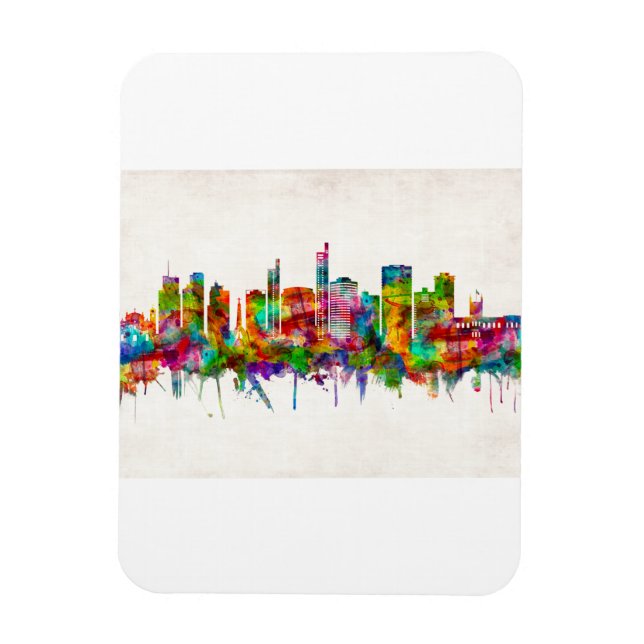 Asuncion Paraguay Skyline Magnet (Vertikal)