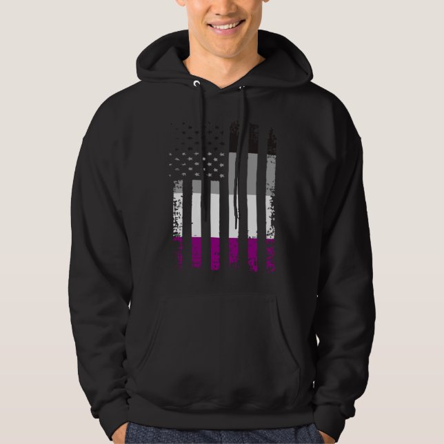 Asxual Flag Hoodie (Vorderseite)