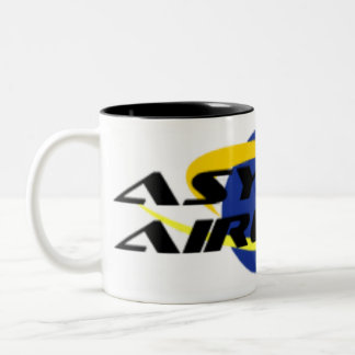 Asyl-Fluglinien kaffekrus, stor Zweifarbige Tasse
