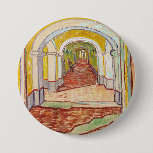 Asylkorridor (von Vincent van Gogh) Button