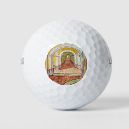 Asylkorridor (von Vincent van Gogh) Golfball