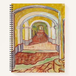 Asylkorridor (von Vincent van Gogh) Notizbuch