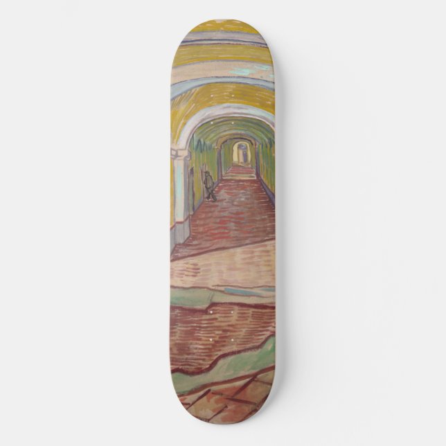 Asylkorridor von Vincent Van Gogh Skateboard (Vorderseite)