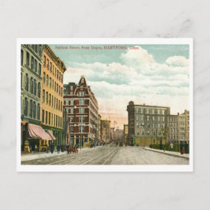 Asylum St., Hartford, CT 1911 Vintag Postkarte