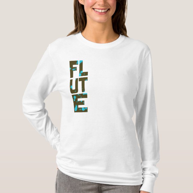 Asymetrische Flute T-Shirt (Vorderseite)