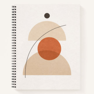 Asymmetric Minimal Geometric Art – Modern Abstract Notizbuch