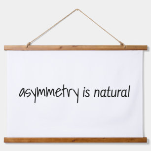 Asymmetrie ist ein Naturholztapeten Wandteppich Mit Holzrahmen