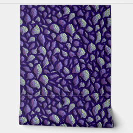 Asymmetrische Lila Muscheln Tapete