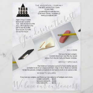 Asymmetrische Logokombination 3 Flyer