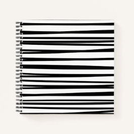 Asymmetrische Minimalistische Streifen Notizbuch