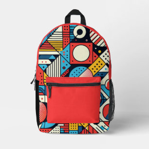 Asymmetrischer Saldo Bedruckter Rucksack