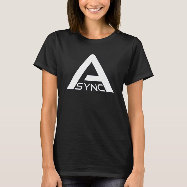 ASYNC - Hintergrundbild-Forschung T-Shirt (Vorderseite)