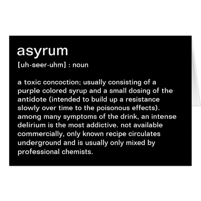 Asyrum-Definition (Vorderseite (Horizontal))