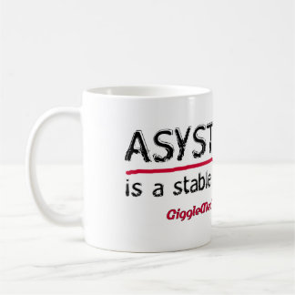 Asystolie-medizinische Spaß-Tasse Tasse