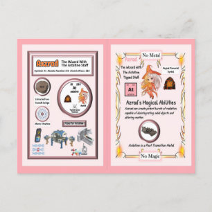 Aszrad Wizard - Astatine-Element Postkarte