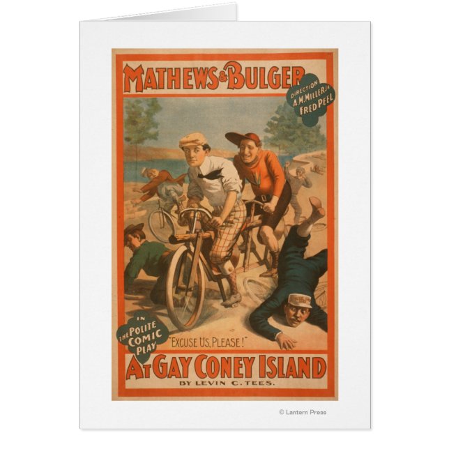 "At gay Coney Island" Musical Comedy Poster #1 (Vorne)