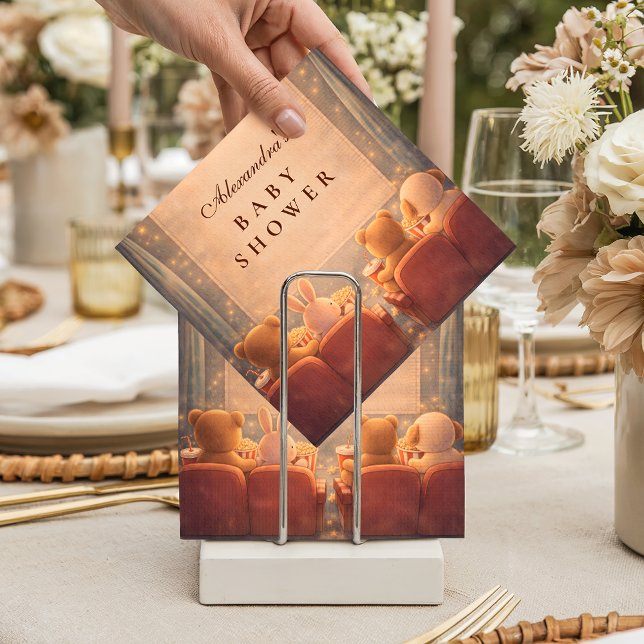 At Home Movie Night Baby Shower Serviette (Von Creator hochgeladen)