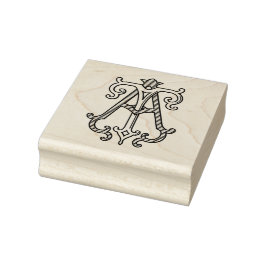 AT Monogramm TA Monogramm Gummi Tinte Briefmarke Gummistempel