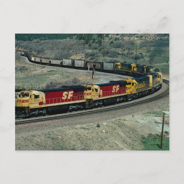 AT&SF GE POSTKARTE (Vorderseite)