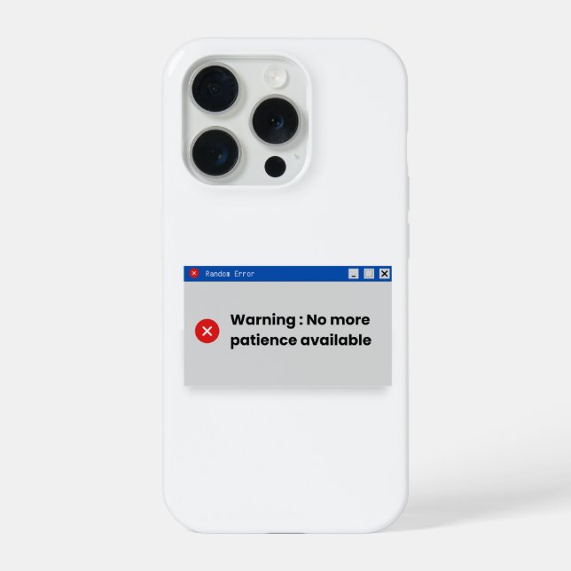 At some point, the system just stops responding. N iPhone Hülle (Rückseite)