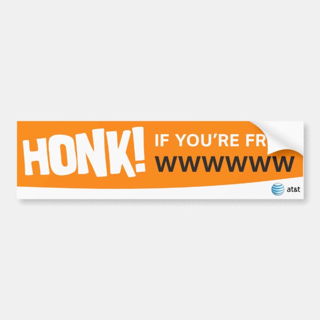 AT&T honk wenn Aufkleber Autoaufkleber (Vorne)