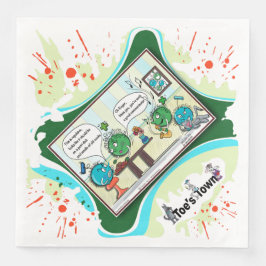 At The Atomic Residence | Apology Dinner Napkin Serviette