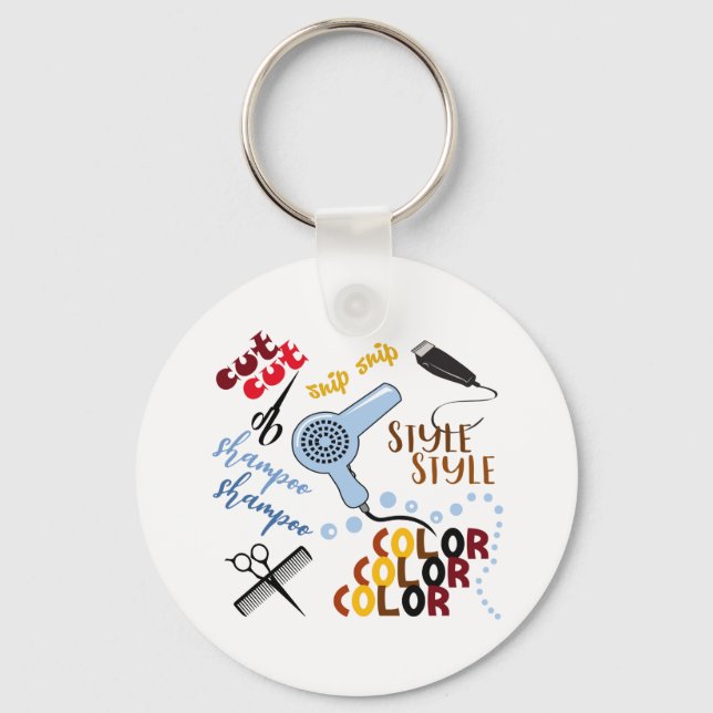 At The Hair Salon Schlüsselanhänger (Vorderseite)