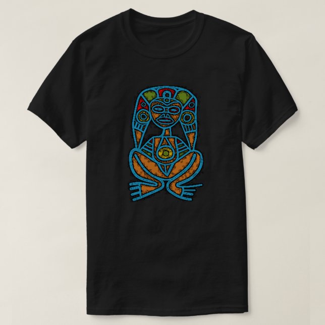 Atabey Goddess Indigenous Symbol T-Shirt (Design vorne)