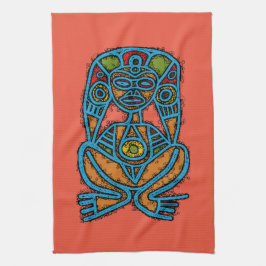 Atabey Goddess Indigenous Taino Symbol  Geschirrtuch